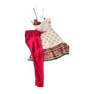 Beautiful Indian Dress | White and Gold | Worn Once